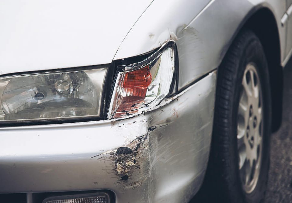 car that went through an accident