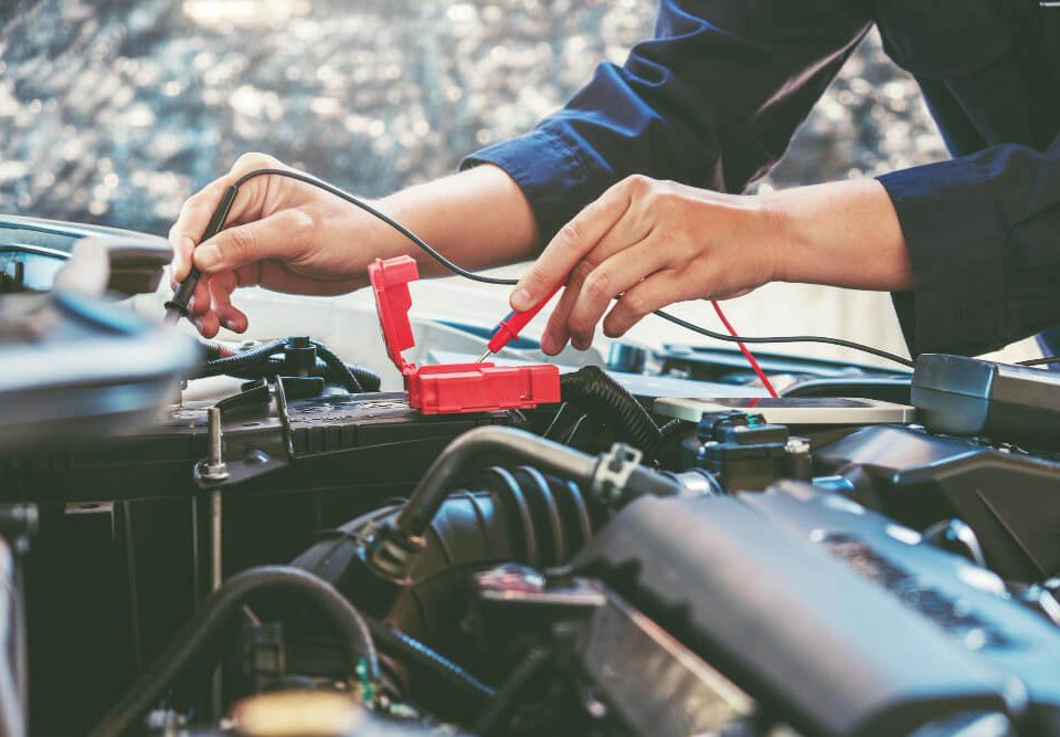checking the car battery