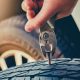 repairing a flat tire